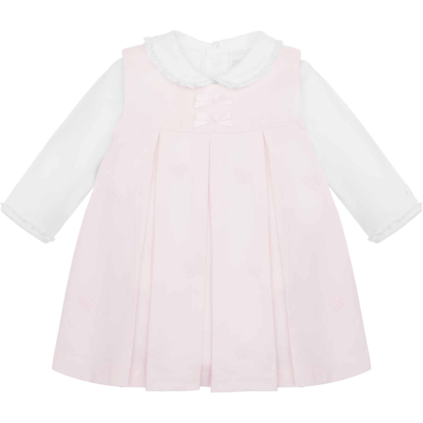 Emile Et Rose Girls 2 Piece Pinafore And Peter Pan Collar Vest Kendall AW25