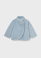 Mayoral Girls Blue Fur Coat