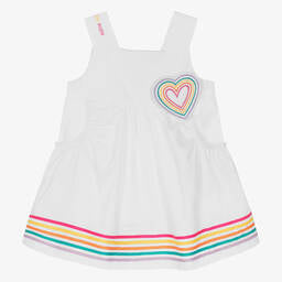 Agatha Ruiz De La Prada Girls White Heart Dress SS24