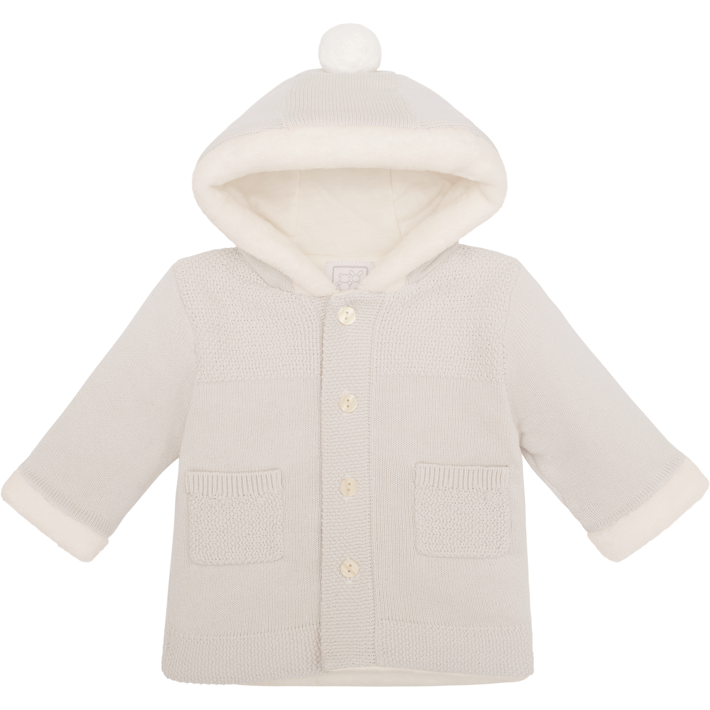 Emile Et Rose Unisex Knitted Jacket Stone AW25 Holland
