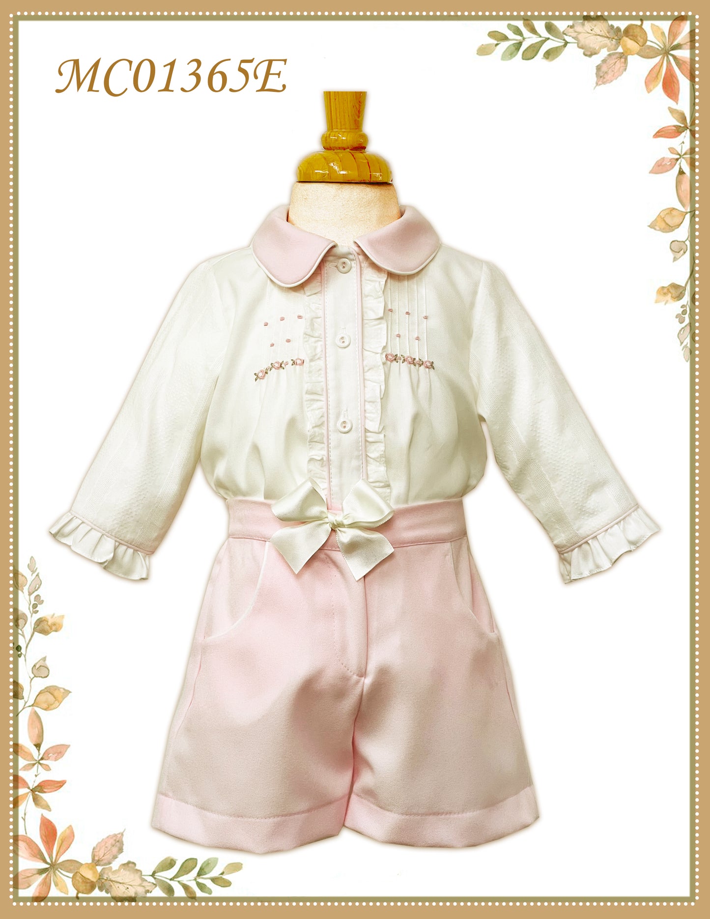 Pretty Originals Girls Short and Bow Set AW