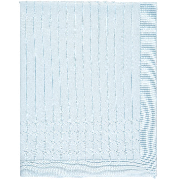 Emile Et Rose Baby Blankets White Pink or Blue
