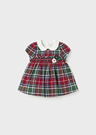 Mayoral Girls Red / Green Tartan Dress AW