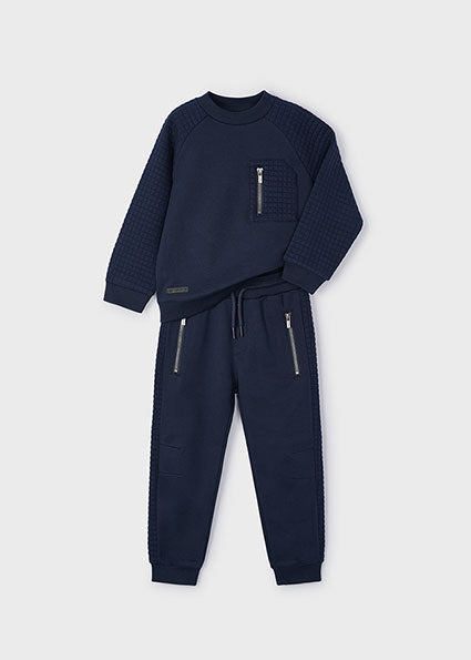 Childrens navy tracksuit best sale