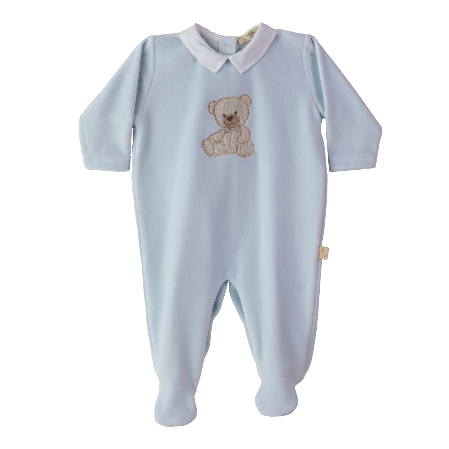 Baby Gi Boys Velour Teddy Babygrow AW25