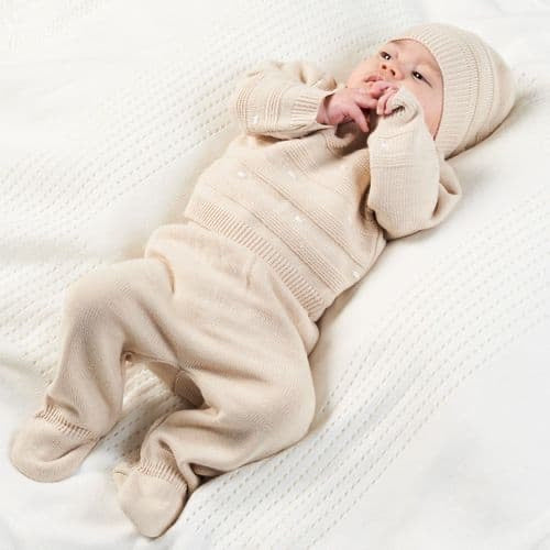 Dandelion Knitted 3 Piece Set Taupe