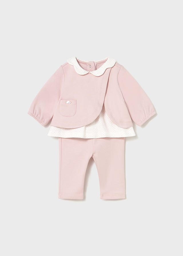 Mayoral Baby Girl Pink Legging Set AW25