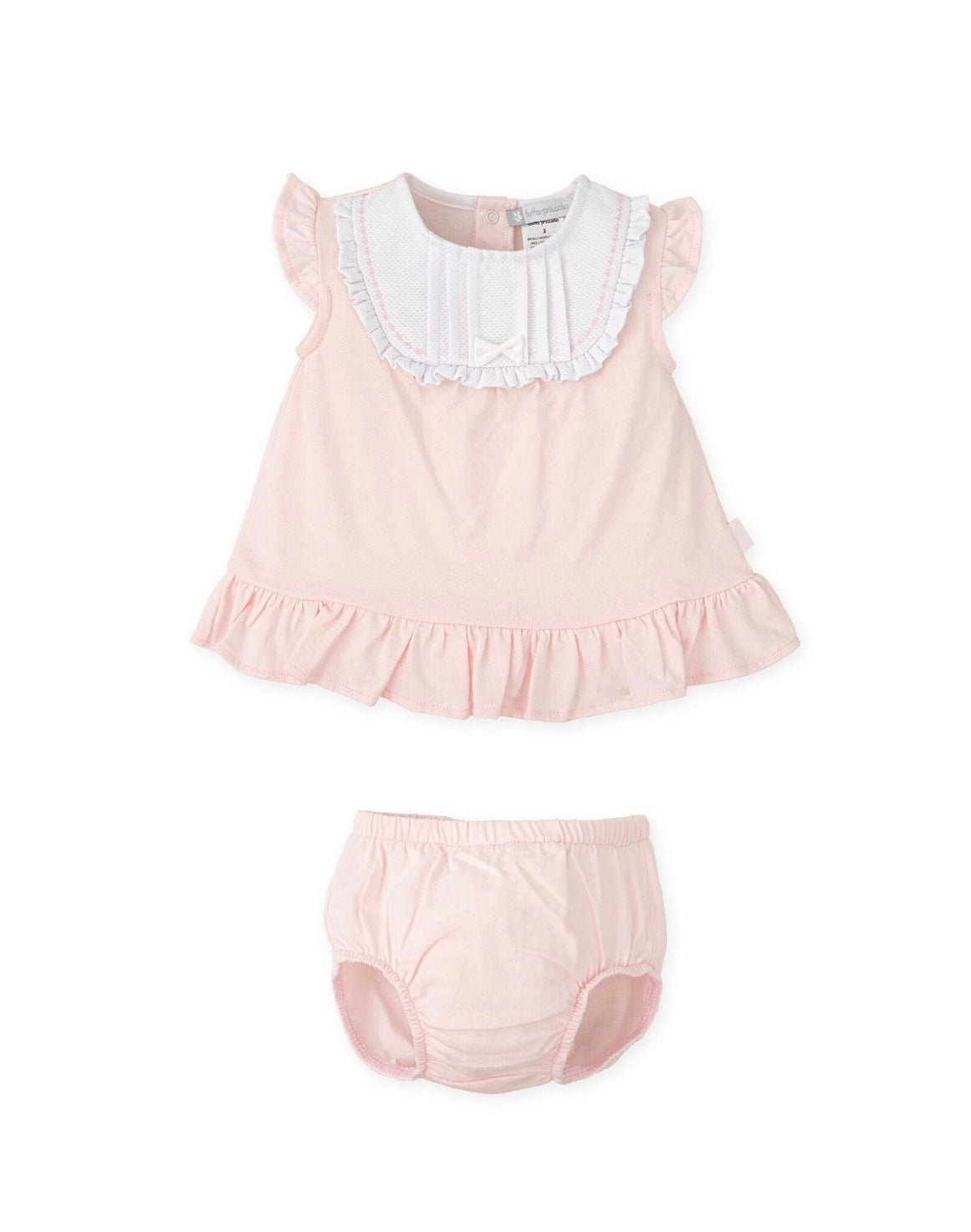 Tutto Piccolo Girls Peplum Dress & Pants Set SS25