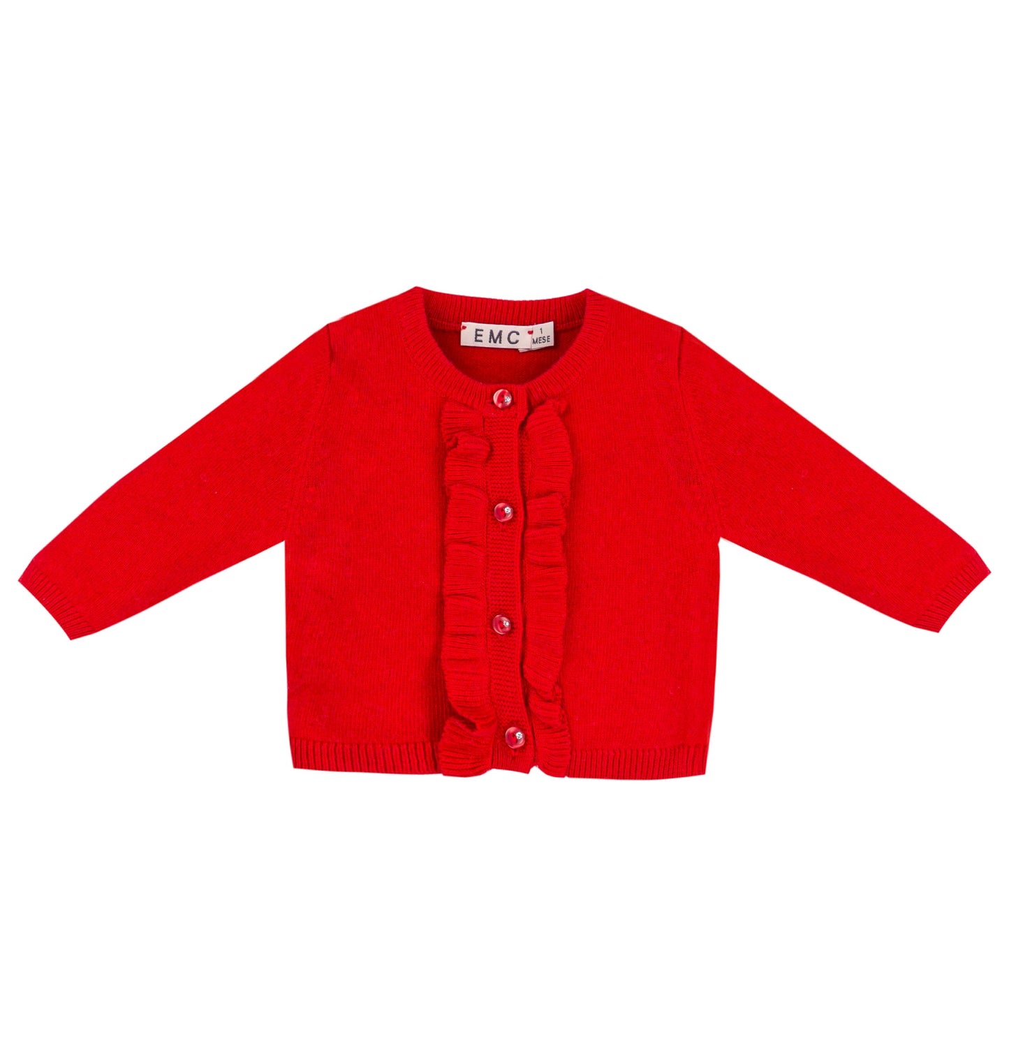 EMC Girls Red Cardigan AW