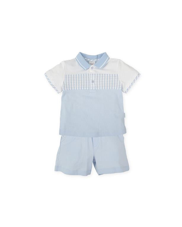 Tutto Piccolo Boys Check Short Set SS25
