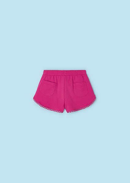 Mayoral Dressy Shorts and Top Fuchsia/White SS24
