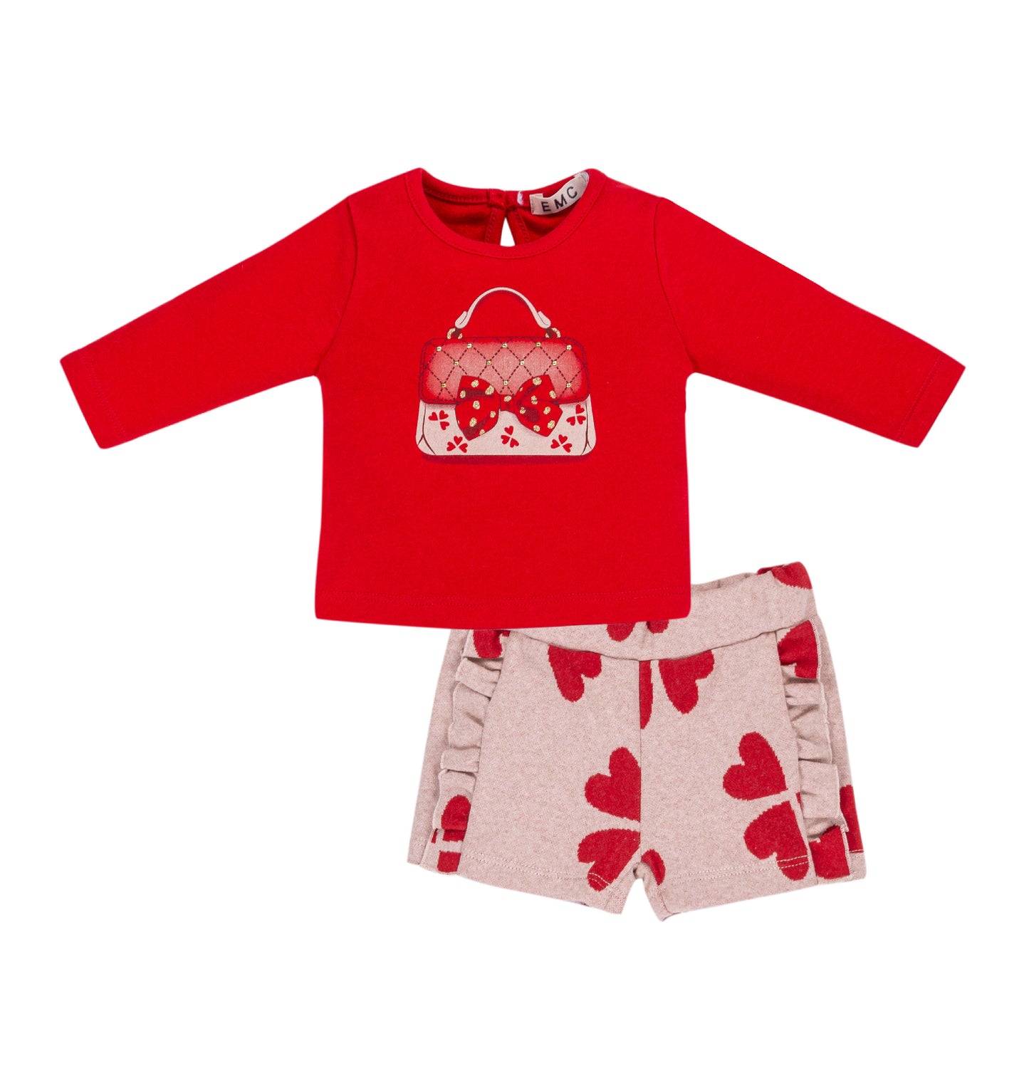 EMC Girls Red Heart Short Set AW