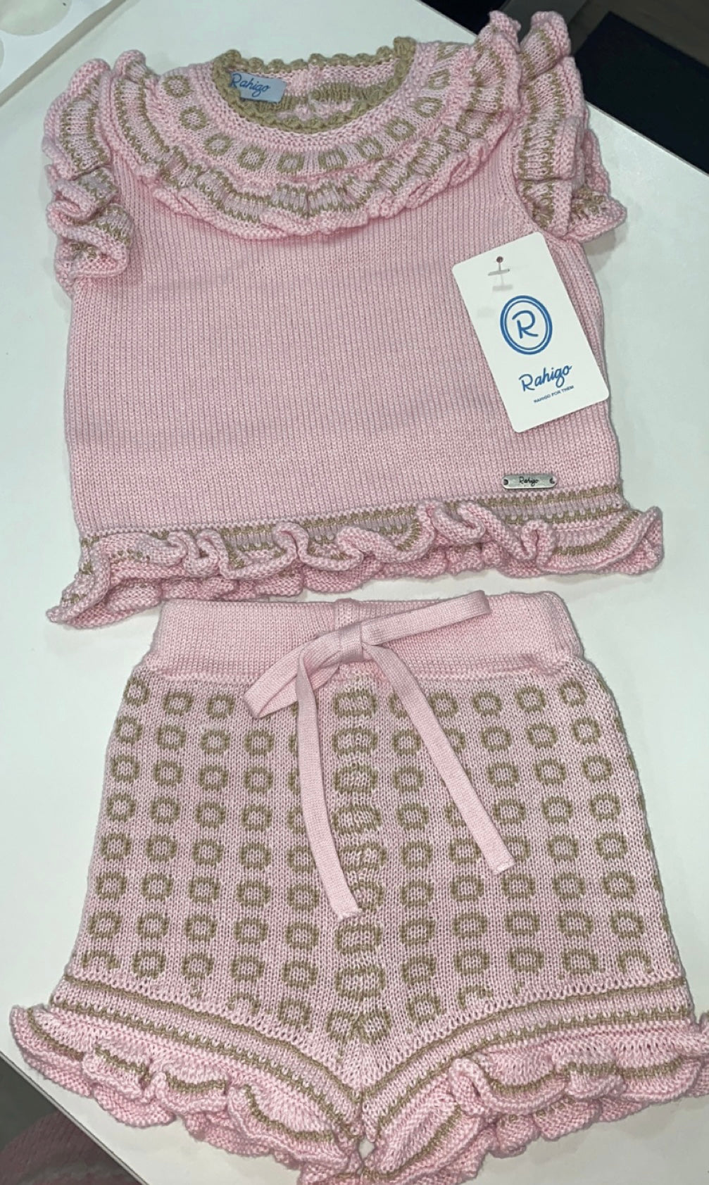 Rahigo Girls Knitted Short Set SS24