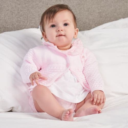 Dandelion Knitted Cardigan in Pink or White