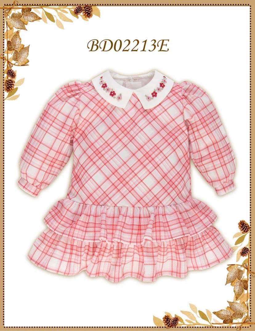 Pretty Originals Girls Red Check Dress AW