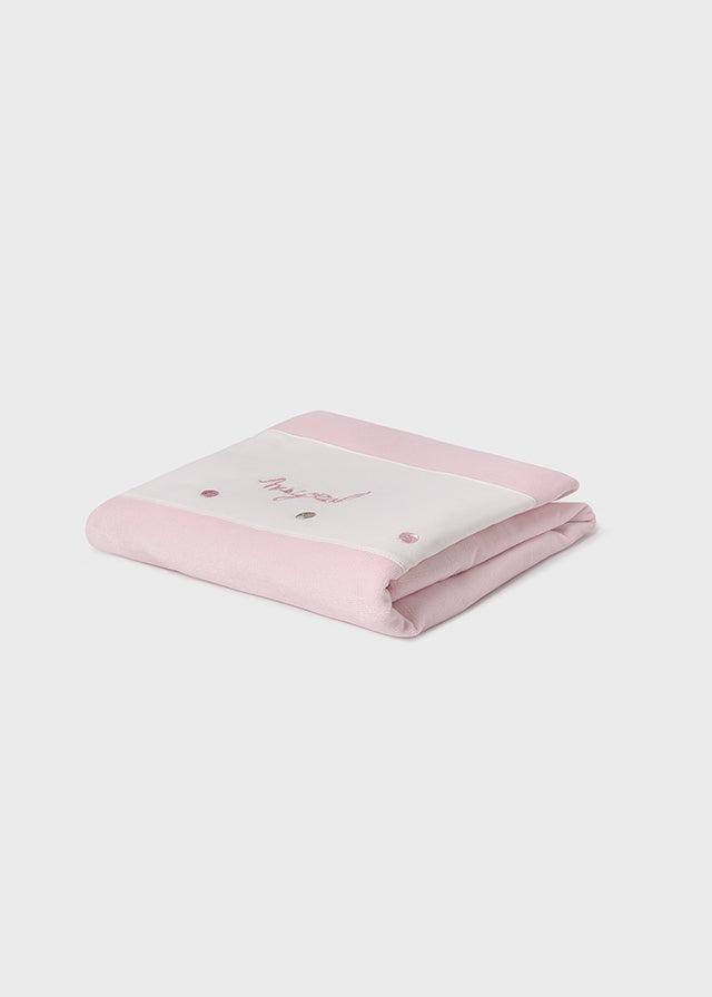Mayoral Soft Blanket in Pink Or Cream AW25