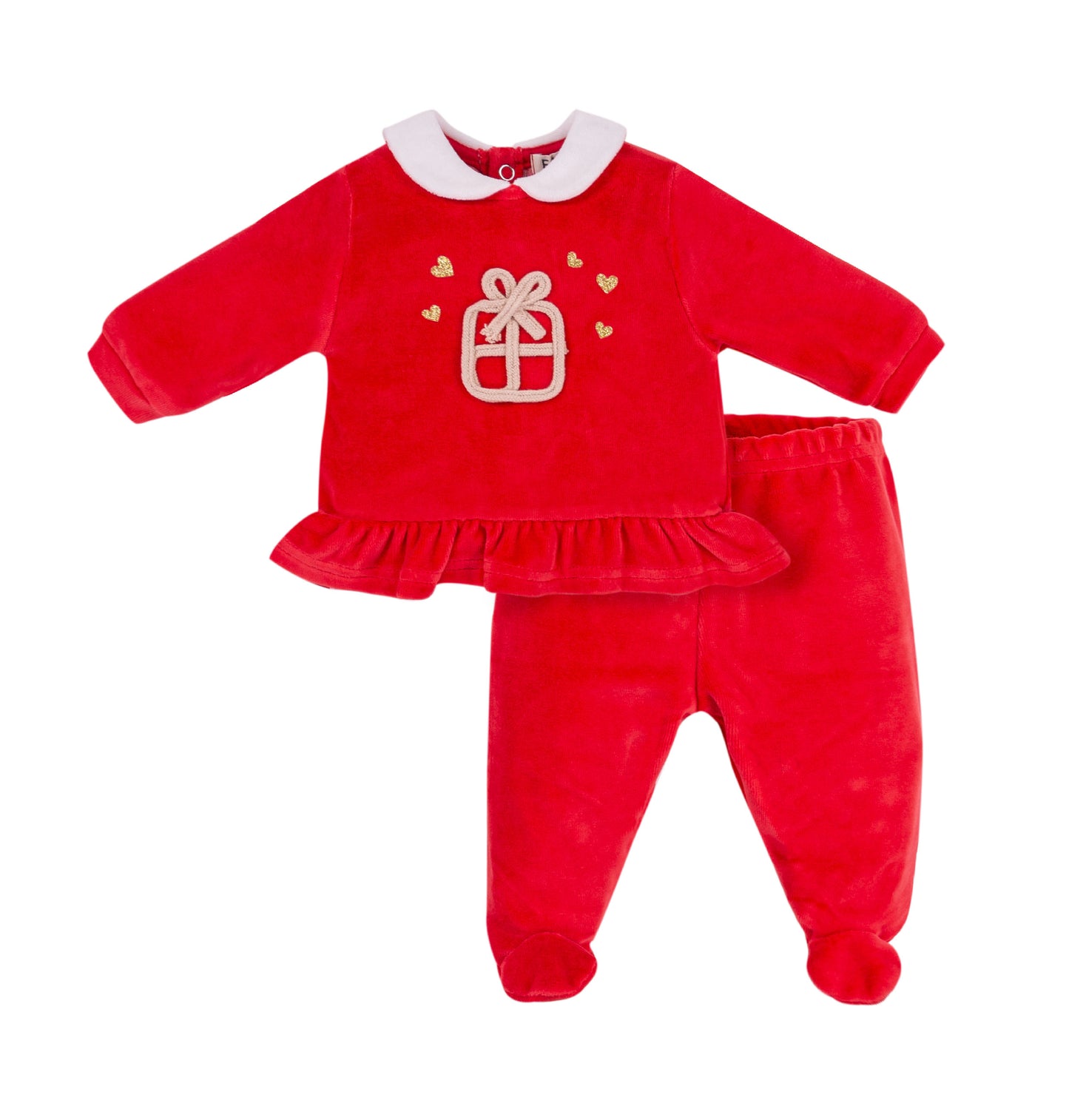 EMC Girls Red Velour 2 Piece Set AW