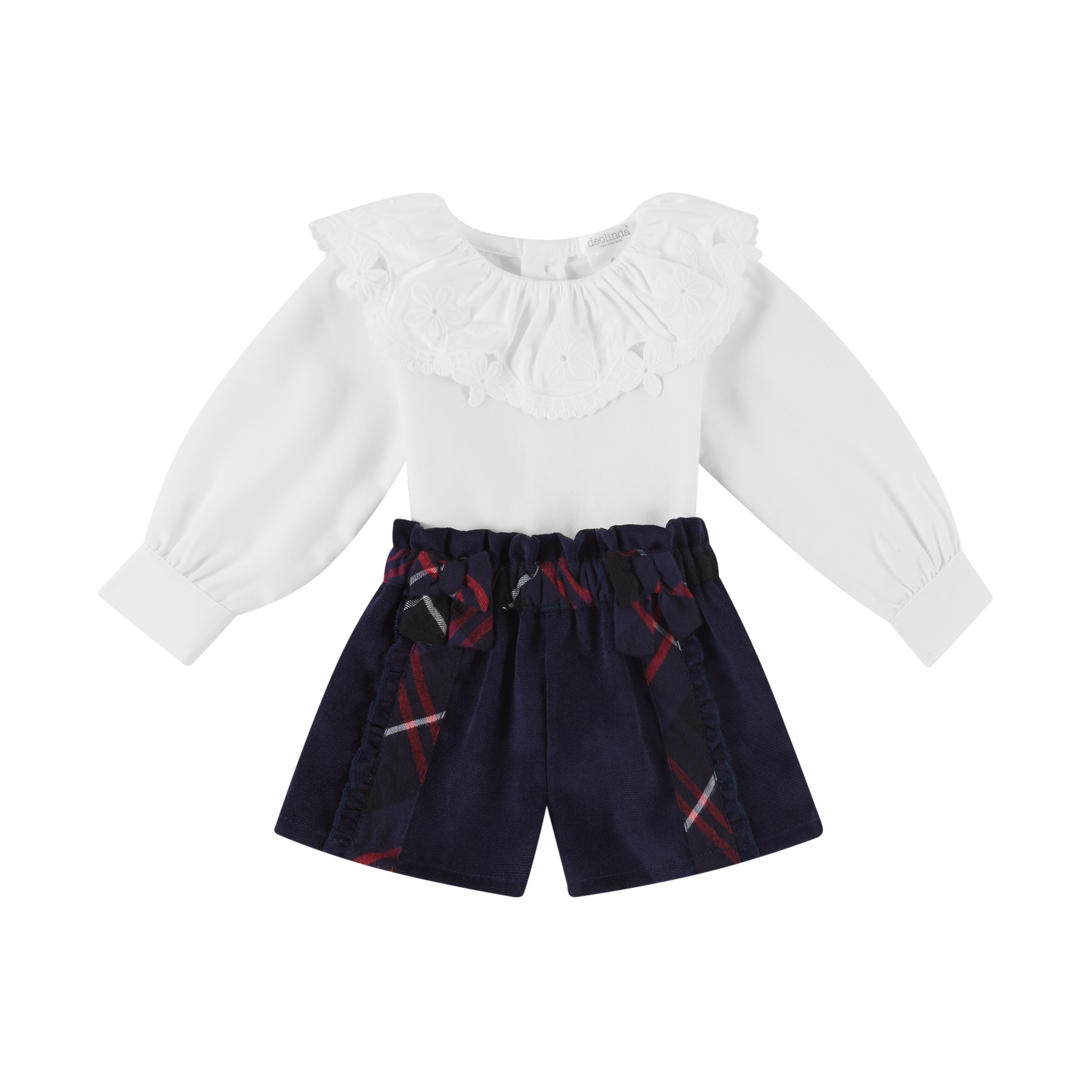 Deolinda Girls Navy / Red Short Set AW