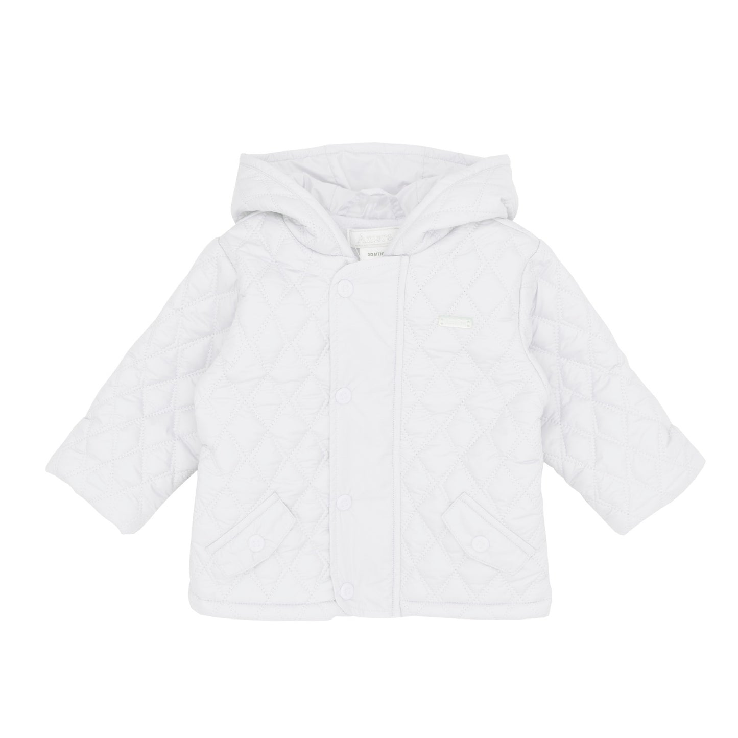 Amore Boys White Quilted Jacket AW25