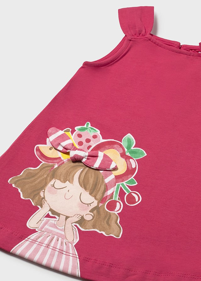 Mayoral Girls Summer Dress in Coral SS26