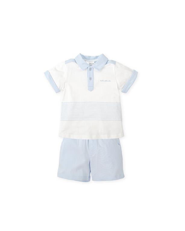 Tutto Piccolo Boys Blue T-Shirt And Short Set SS25