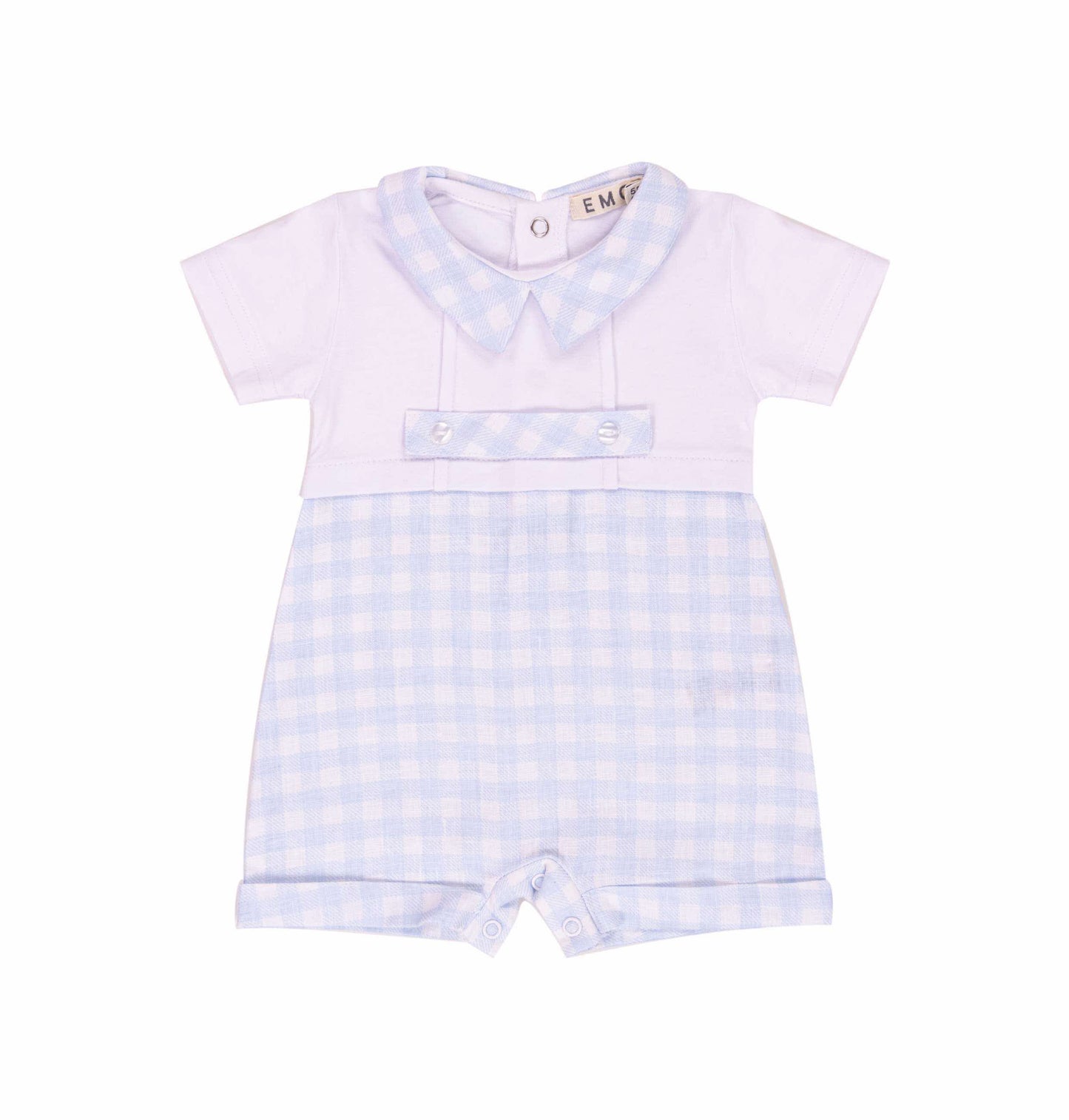EMC Boys checked romper SS25