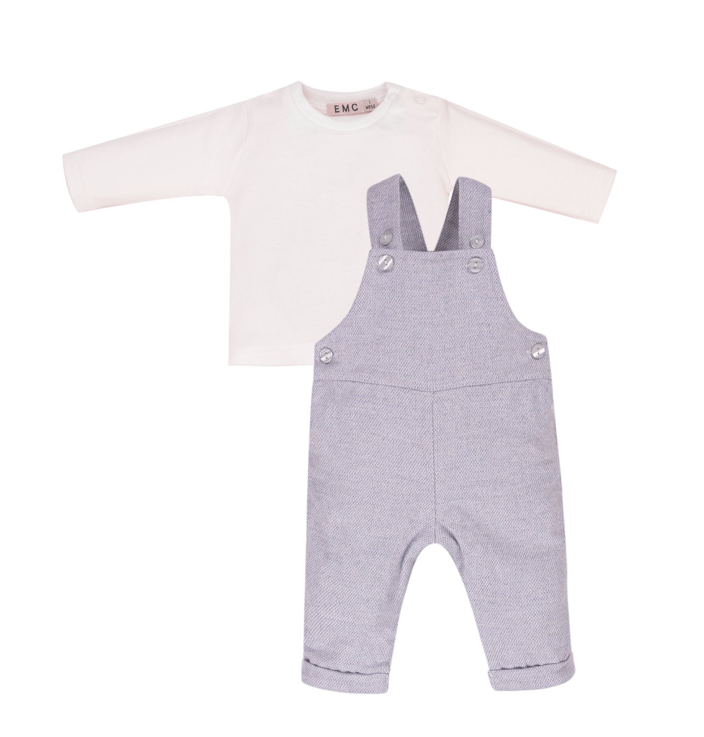 EMC Boys Blue Dungaree 2 Piece AW