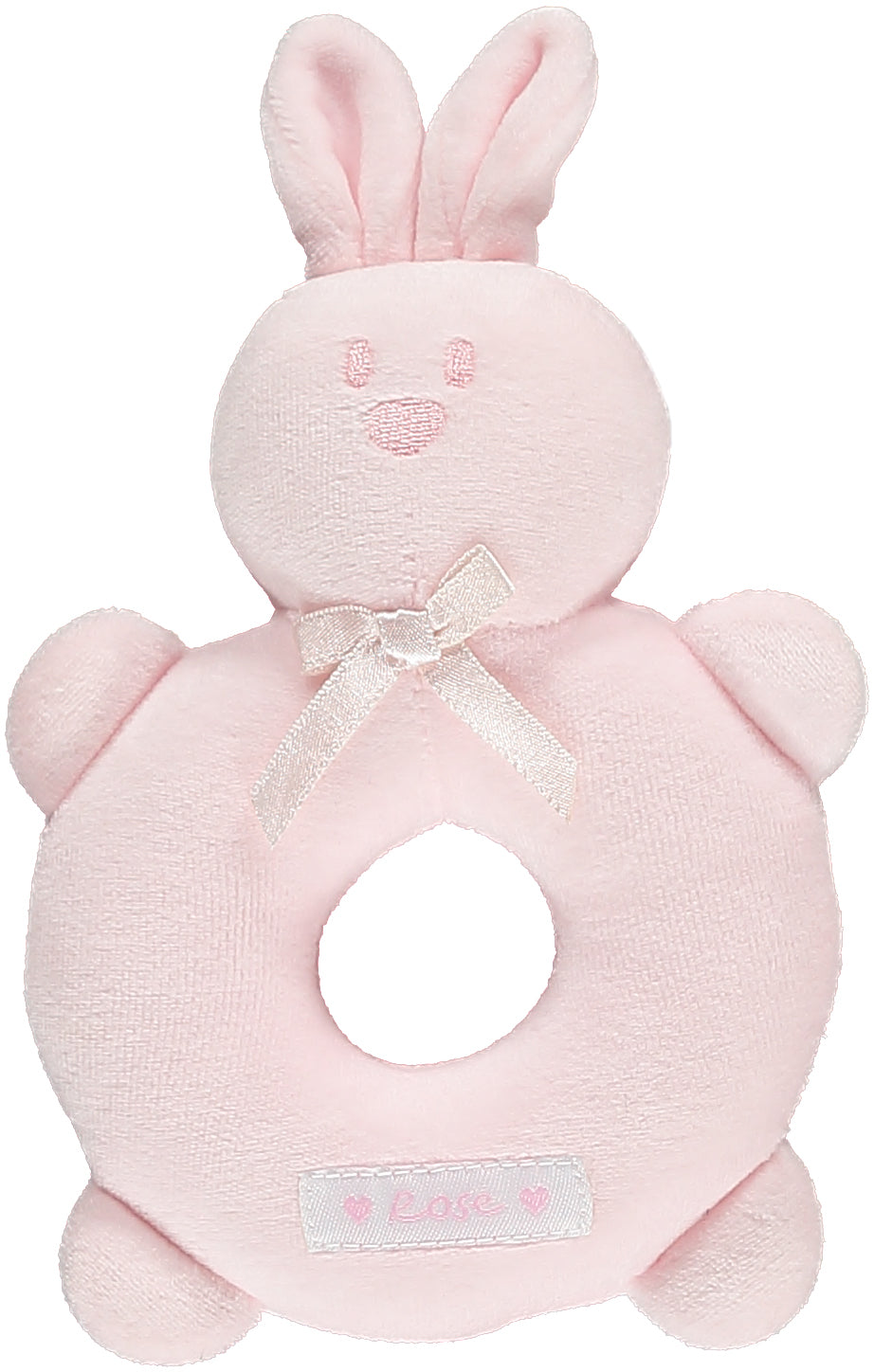 Emile Et Rose Baby Rattles in White Pink or Blue