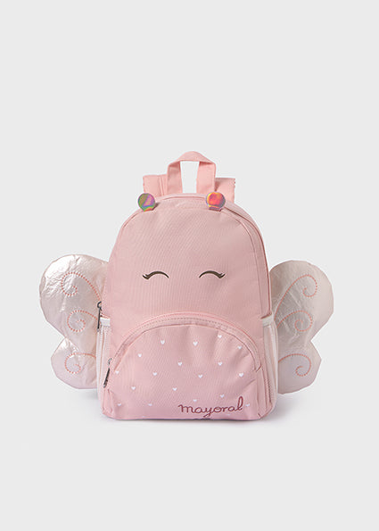Mayoral Girls Pink/Cream Backpack With Wings AW25