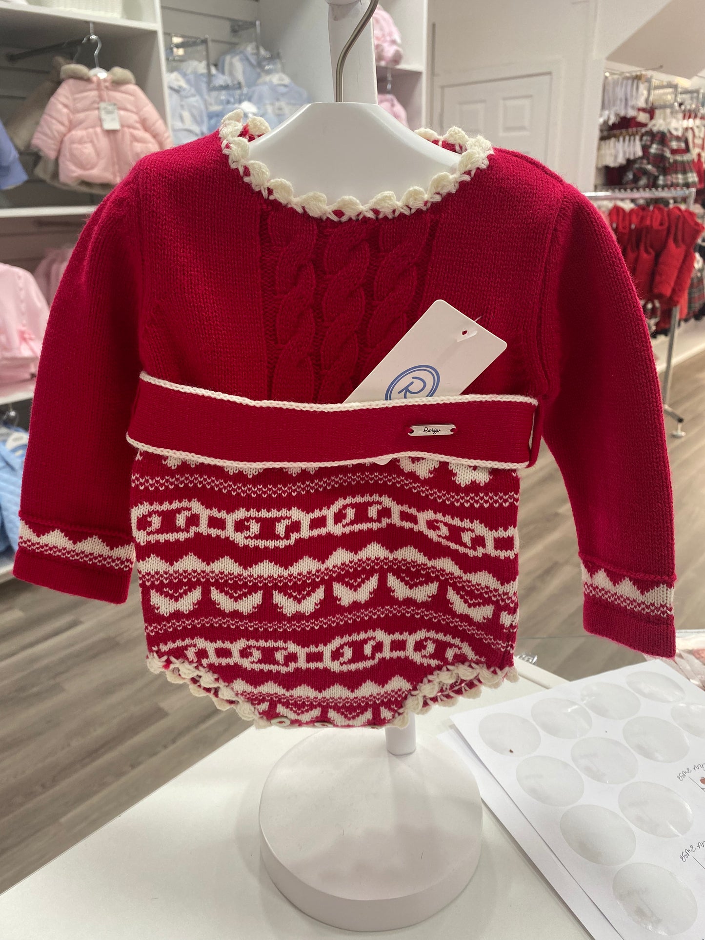 Rahigo Knitted Red Romper