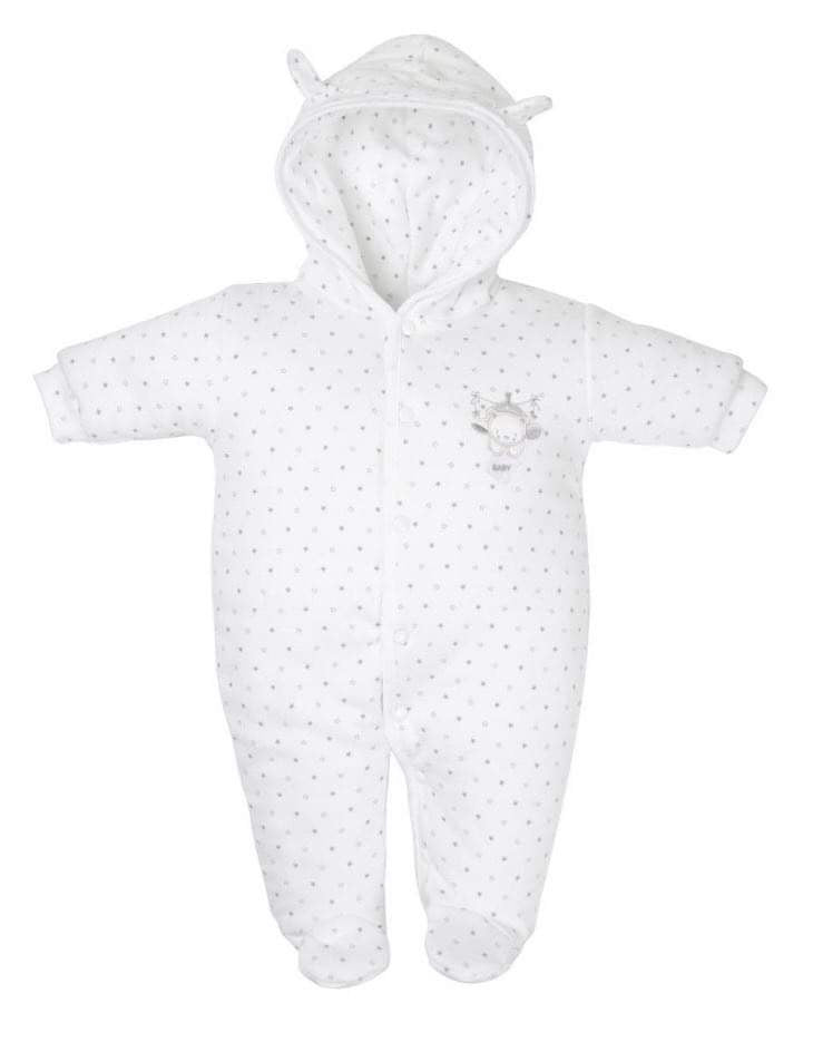 Dandelion Tiny Bear Snowsuit White