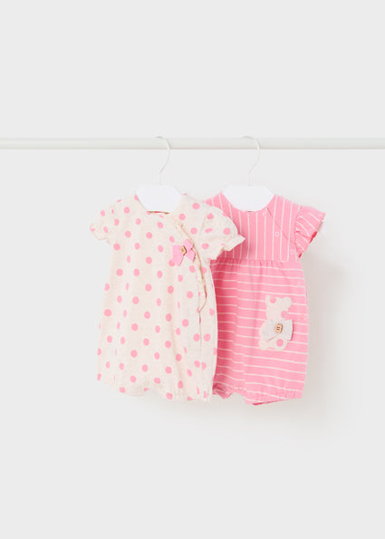 Mayoral Girls 2 Pack Rompers SS24