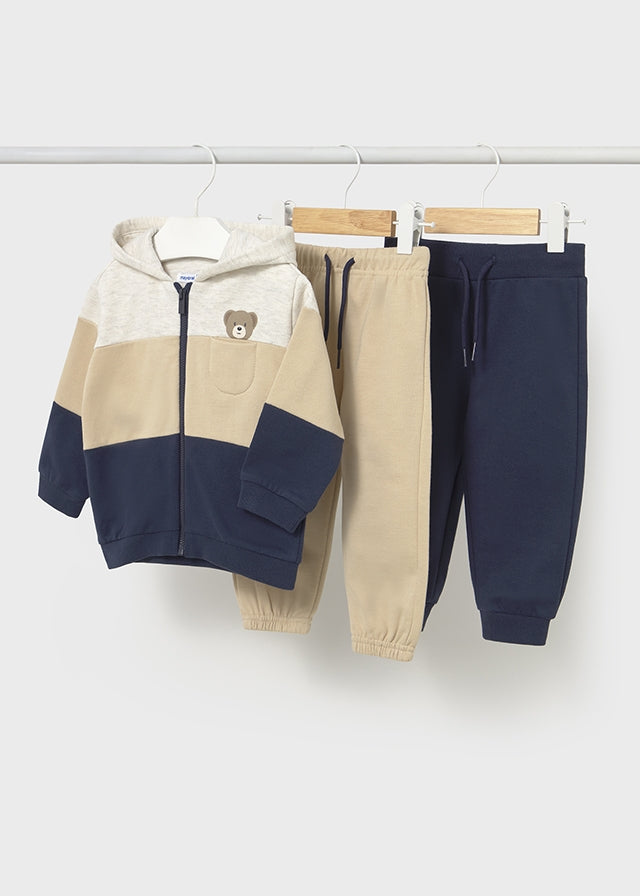 Mayoral Boys Tracksuit Beige/Navy AW25