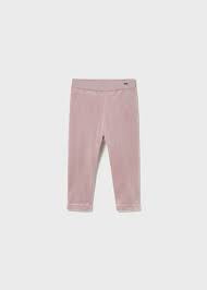Mayoral Girls Dusky Pink Velour Leggings Set AW25