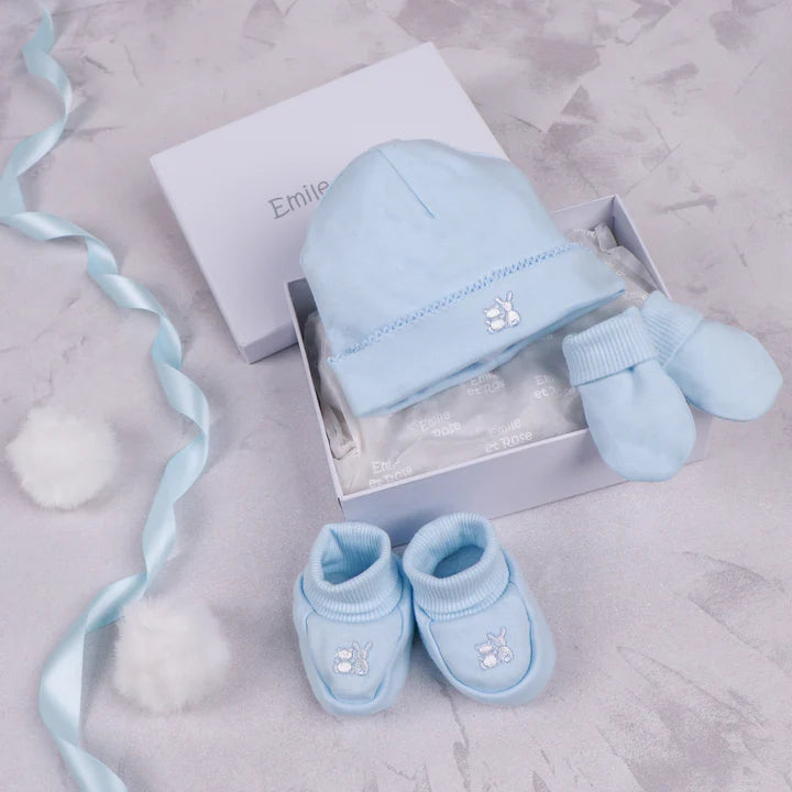 Emile Et Rose Baby Hat, Bootee & Mitt Gift Sets