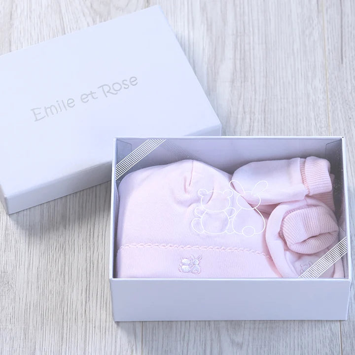 Emile Et Rose Baby Hat, Bootee & Mitt Gift Sets