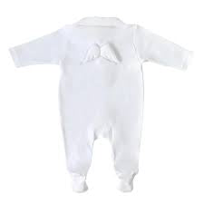 Baby Gi Angel Wings Velour Baby Grow