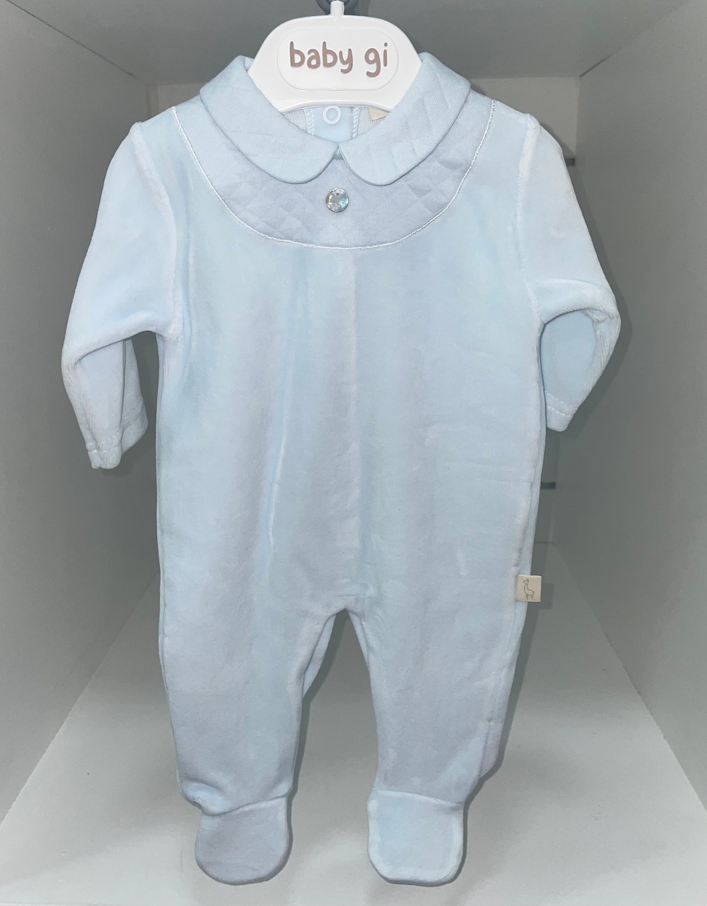 Baby Gi Velour baby grow