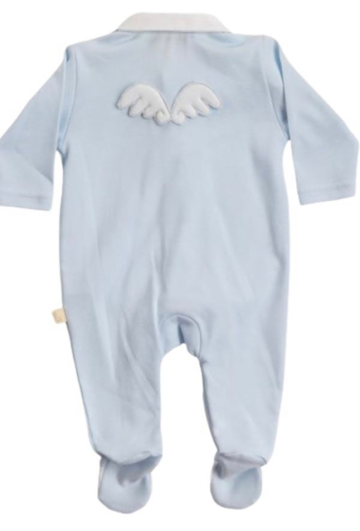 Baby Gi Velour Angel wings baby grow