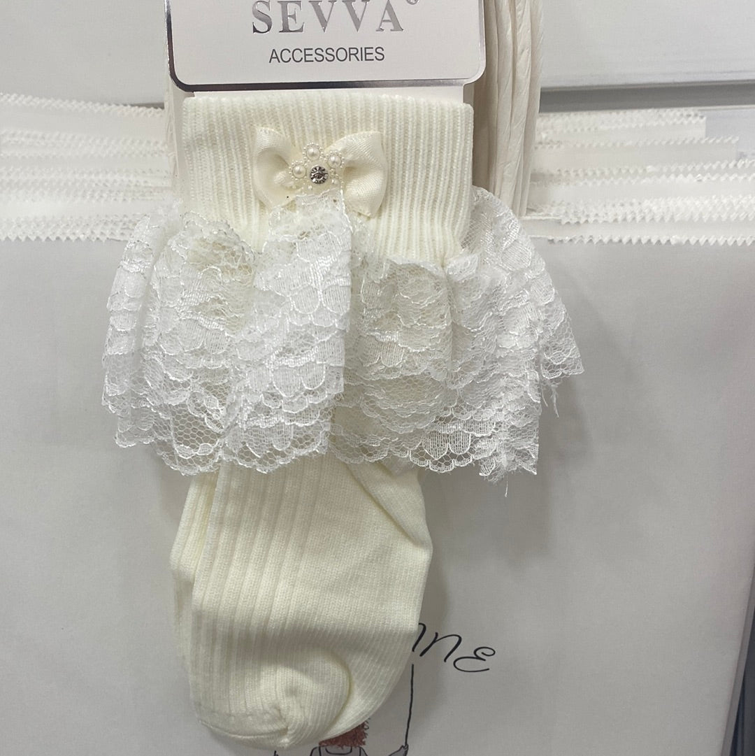 Sevva Girls Lace Socks Roxanne