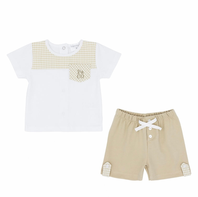 Pastels & Co Boys Giffnock Short Set SS23