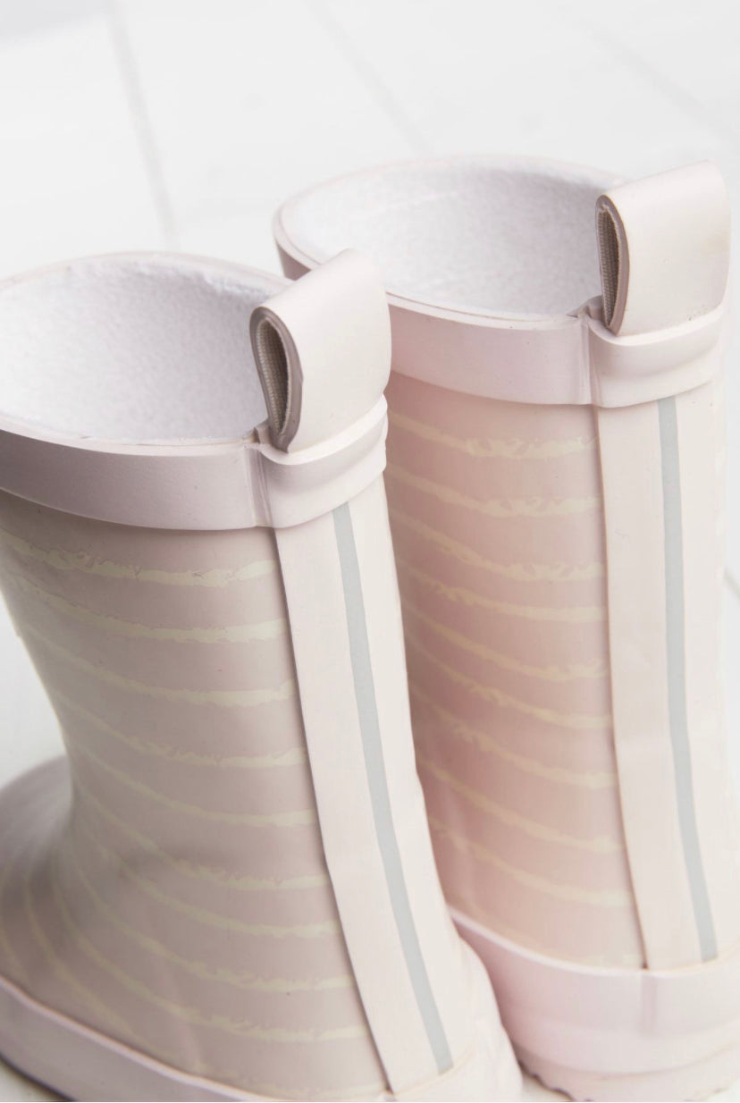 Grass & Air Girls Striped Wellies