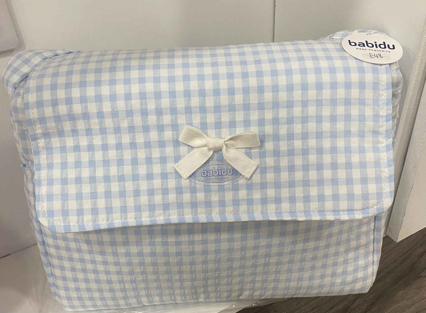 Babidu Gingham Changing bag