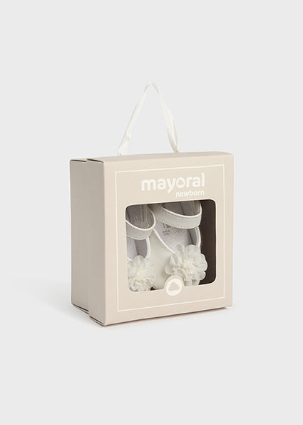 Mayoral Girls Soft Mary Jane Flower Shoes SS24