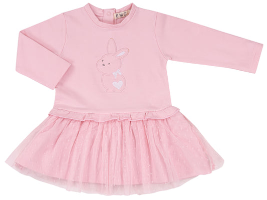 EMC Girls Pink Dress With Tulle AW25