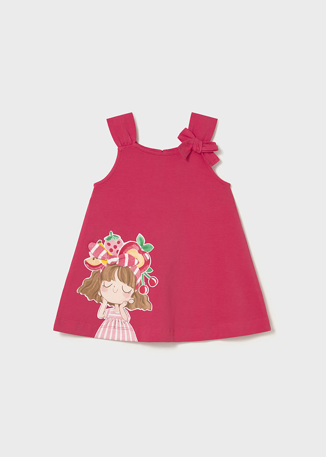 Mayoral Girls Summer Dress in Coral SS26
