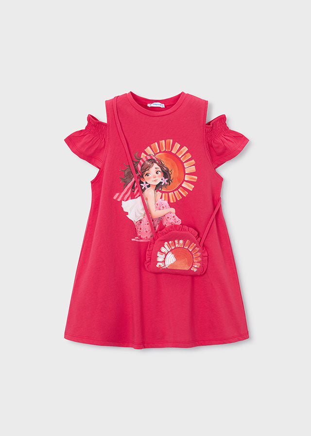 Mayoral Girls Summer Dress With Bag SS26
