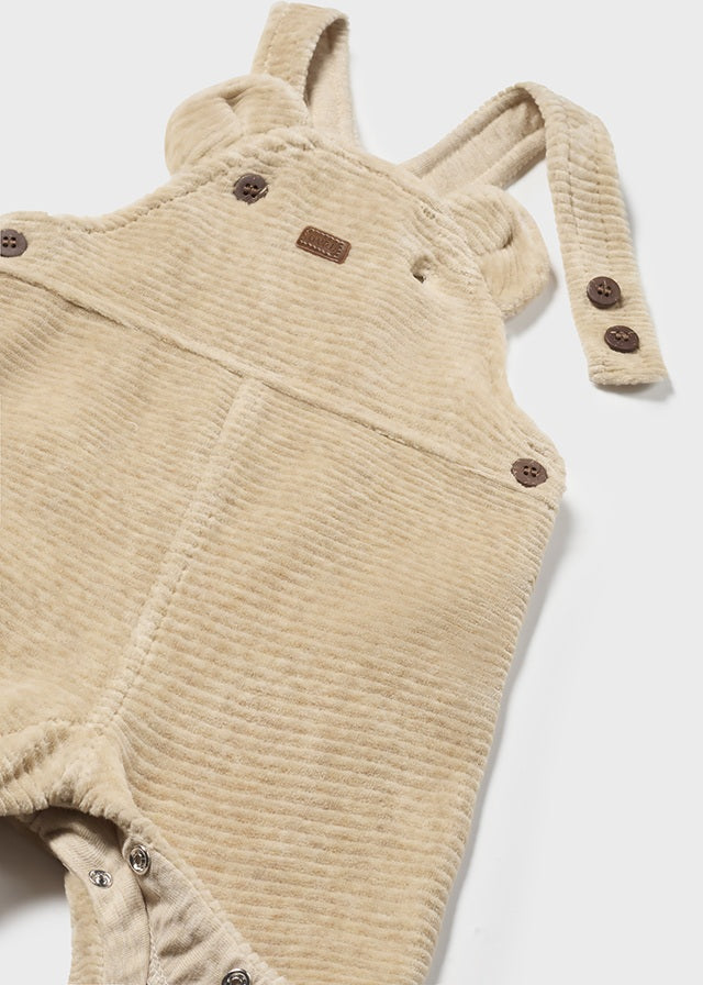 Mayoral Boys Beige Teddy Dungaree AW24