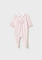 Mayoral Girls Pink Bow Babygrow SS25