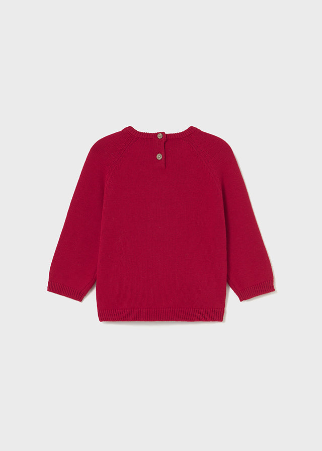 Mayoral Boys Knitted Red Animal Jumper AW25
